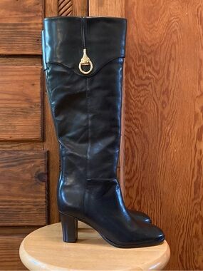 Arezzo Black Heeled Boots